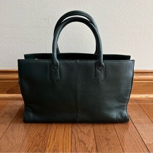 Giani Bernin Dark Forest Green Leather Handbag